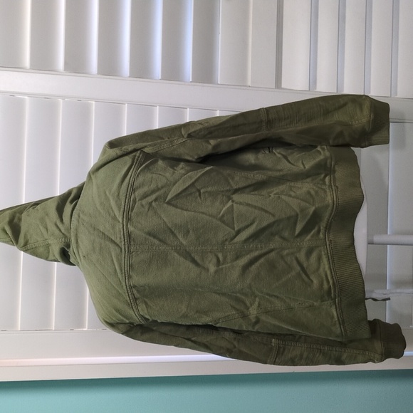 NWT Free People Military Green Hooded Jacket - Picture 4 of 6
